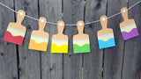 Paint Brush Cupcake Toppers, Paint Party Cupcake Toppers, Art Party Cupcake Toppers, Painting Cupcake Toppers, Paintbrush Cupcake Toppers