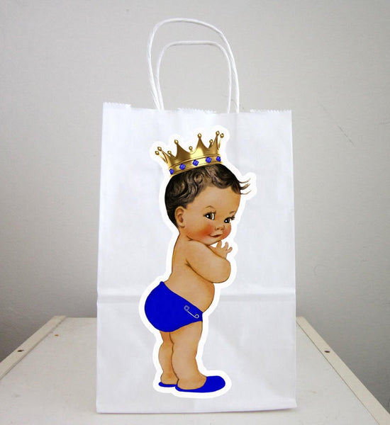 Prince Goody Bags, Prince Baby Shower Favors, Princess Goody Bags, Princess Baby Shower, Gold Crown Bags