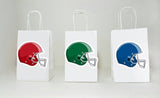 Football Goody Bags, Football Favor Bags, Football Gift Bags, Football Goodie Bags, football helmet bags, football birthday