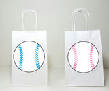 Baseball Goody Bags, Baseball Favor Bags, Baseball Gift Bags, Baseball Goodie Bags, Blue Baseball, Pink Baseball, Baseball Gender Reveal