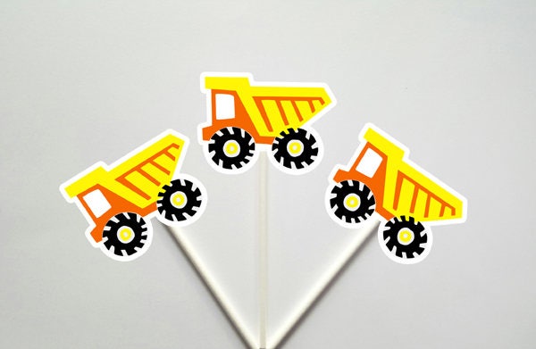 Dump Truck Goody Bags, Dump Truck Goody Bags, Construction Birthday Goody Bags, Construction Goody Bags