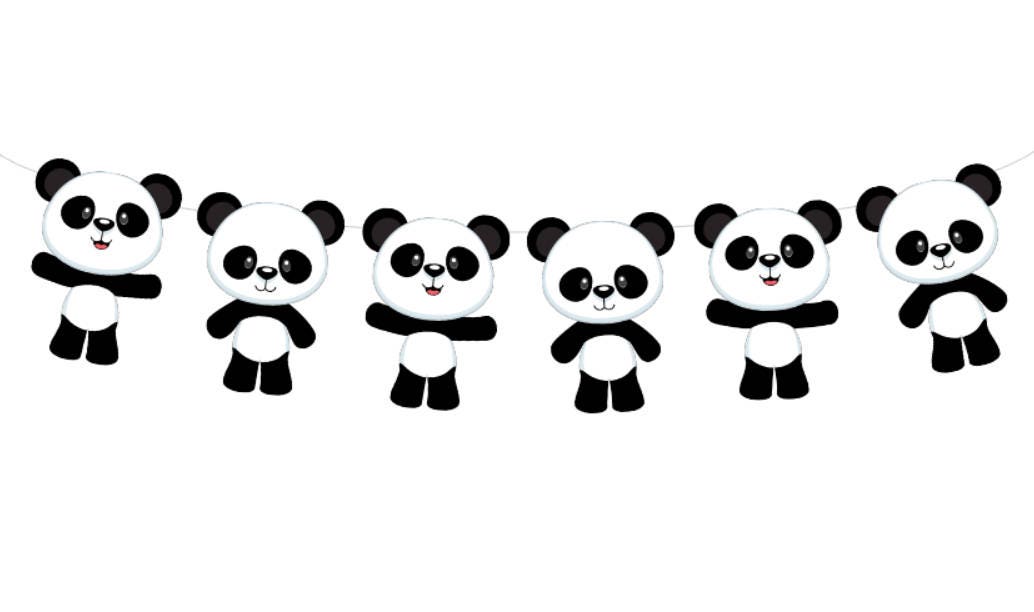 Panda Bear Goody Bags, Panda Bear Favor Bags. Panda Bear Gift Bags