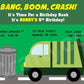 Garbage Truck Goody Bags, Garbage Truck Favor Bags, Garbage Truck Birthday, Garbage Truck Party, Recycling Party Bags