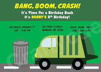 Garbage Truck Goody Bags, Garbage Truck Favor Bags, Garbage Truck Birthday, Garbage Truck Party, Recycling Party Bags