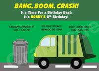 Garbage Truck Garland, Construction Garland, Garbage Truck Banner, Garbage Truck Birthday Banner (1030161121P)