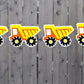 Construction Garland, Construction Banner, Dump Truck Garland, Dump Truck Banner, Construction Birthday, Construction Party, Photo Prop, NB