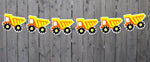 Construction Garland, Construction Banner, Dump Truck Garland, Dump Truck Banner, Construction Birthday, Construction Party, Photo Prop, NB