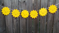 Sun Banner, Sun Garland, Sunshine Banner, Sunshine Garland, Weather Banner, You Are My Sunshine Birthday