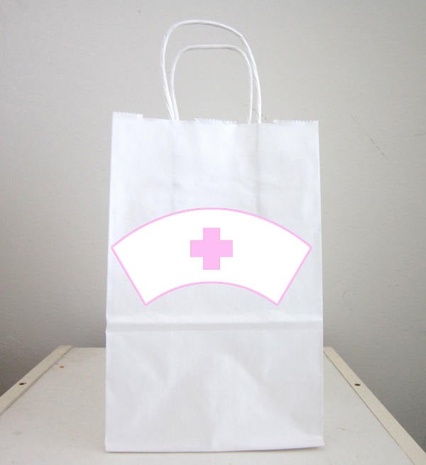 Nurse Hat Cupcake Toppers, Nurse Cupcake Toppers, Nurse Birthday, Nurse Party, Nurse Decorations