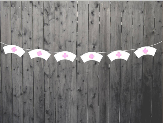 Nurse Hat Cupcake Toppers, Nurse Cupcake Toppers, Nurse Birthday, Nurse Party, Nurse Decorations