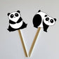 Panda Bear Cupcake Toppers