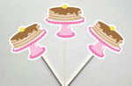 Pancake Cupcake Toppers, Pancakes and Pajamas Decorations