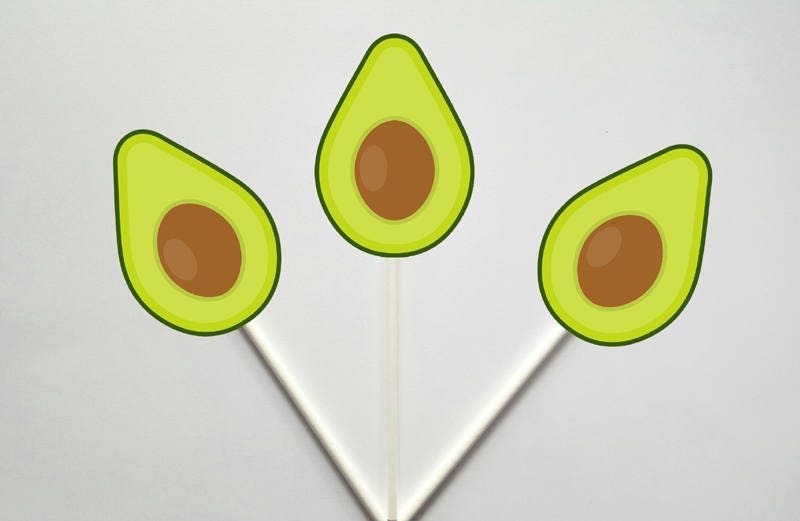 Avocado Goody Bags, Avocado Favor Bags, Avocado Gift Bags, Avocado Party Bags, Avocado Party Favors, Avocado Decorations