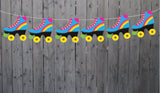 Roller Skate Garland, Roller Skate Banner, Roller Skate Party Banner, Roller Skate Decorations, Roller Skate Party Sign