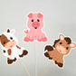Farm Animal Cupcake Toppers, Farm Birthday Cupcake Toppers, Animal Cupcake Toppers