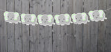Mint and Grey Elephant Garland, Elephant Banner, Baby Shower Banner, Photo Prop, Elephant Birthday, Elephant Party, Elephant Nursery