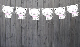 Cat Goody Bags, Cat Favor Bags, Cat Goodie Bags, Cat Party Bags, Kitty Goody Bags, White Cat With Bow