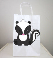 Skunk Goody Bags, Skunk Favor Bags, Skunk Party Bags, Skunk Birthday Favor Bags, Skunk Baby Shower, Woodland Party Favors, Woodland Birthday