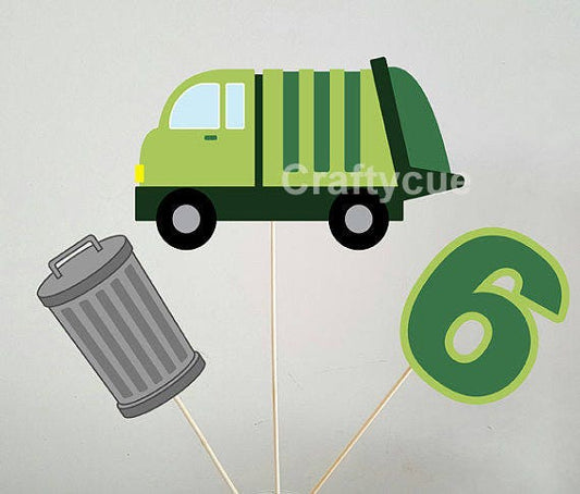 Garbage Truck Goody Bags, Garbage Truck Favor Bags, Garbage Truck Birthday, Garbage Truck Party, Recycling Party Bags