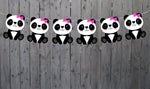 Panda Bear Garland, Panda Bear Banner, Panda Bear Decorations, Panda Banner, Panda Birthday, Panda Baby Shower Banner, Panda Nursery Banner