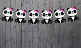 Panda Bear Garland, Panda Bear Banner, Panda Bear Decorations, Panda Banner, Panda Birthday, Panda Baby Shower Banner, Panda Nursery Banner