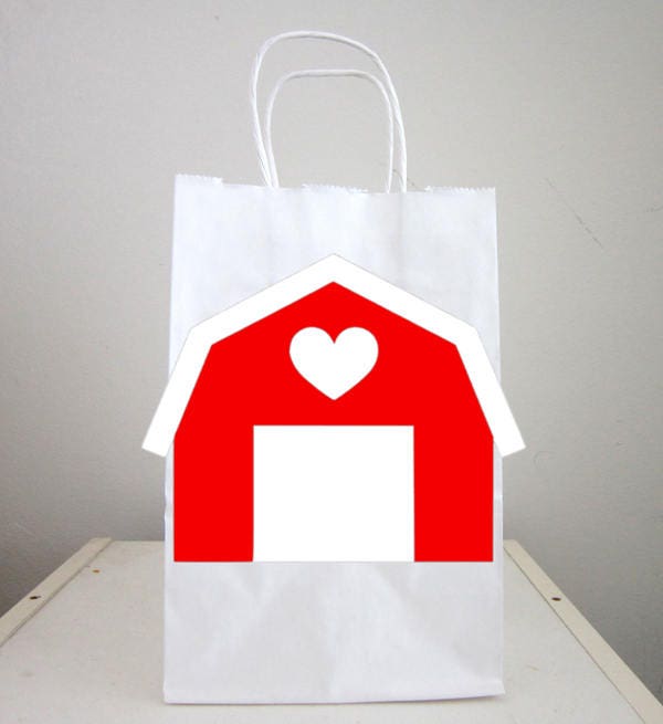 Farm Goody Bags, Barn Goody Bags, Farm Favor Bags, Barnyard Goody Bags, Farm Animal Goody Bags, Farm Birthday Party