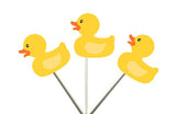 Rubber Ducky Cupcake Toppers, Rubber Duck Cupcake Toppers