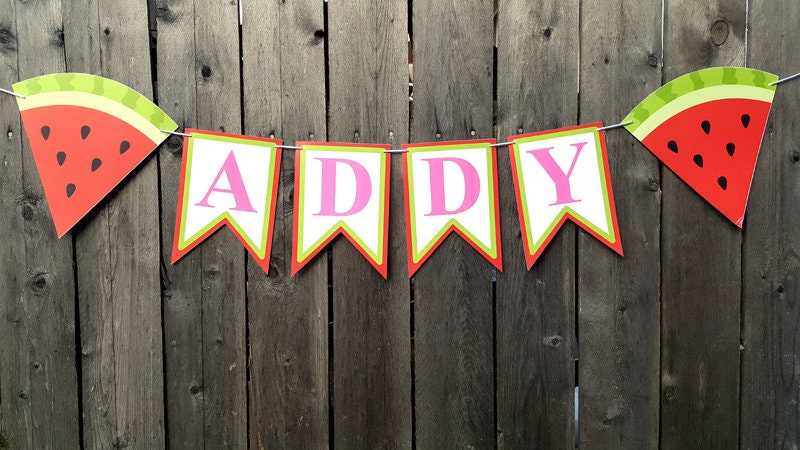 Watermelon Cupcake Toppers