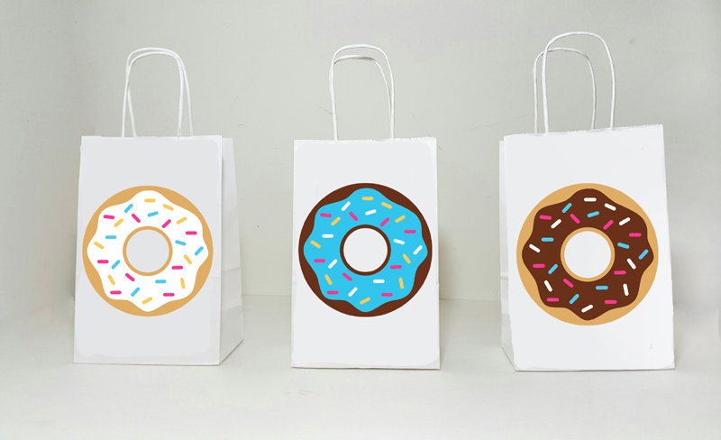 Donut Goody Bags, Donuts Party Bags, Donut Gift Bags, Donut Treat Bags, Donut Goodie Bags, Donut Birthday, Donut Party, Donut Favors