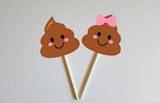 POOP Cupcake Toppers