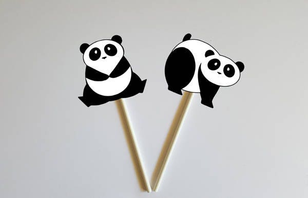 Panda Bear Goody Bags, Panda Bear Favor Bags. Panda Bear Gift Bags