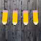 Pencil Cupcake Toppers, School Cupcake Toppers, Back to school cupcake toppers
