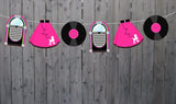 50's Cupcake Toppers, Poodle Skirt Cupcake Toppers, Jukebox Cupcake Toppers