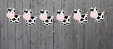 Cow Cupcake Toppers, Farm Animal Cupcake Toppers, Farm Birthday Cupcake Toppers, Animal Cupcake Toppers