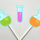 Science Banner, Science Garland, Science Decorations, Test Tube Banner Test Tube Garland, Scientist Birthday (3817124A)