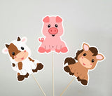 Cow Goody Bags, Horse Goody Bags, Pig Goody Bags, Farm Animal Goody Bags - Farm Birthday Party, farm centerpieces, balloon centerpiece bags