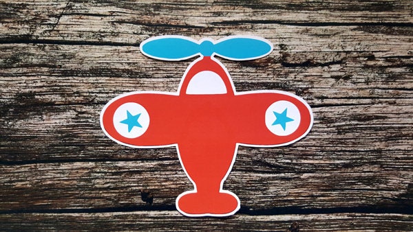 Airplane Die Cuts, Airplane Cutouts, LARGE Airplane Confetti