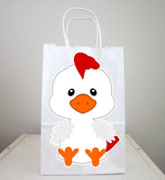 Chicken Goody Bags, Farm Animal Goody Bags - Farm Birthday Party, farm centerpieces, balloon centerpiece bags
