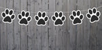 Paw Print Garland, Paw Print Banner, Puppy Party Banner, Dog Party Banner