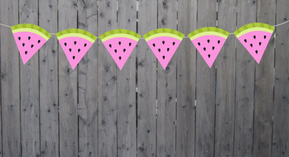 Watermelon Cupcake Toppers