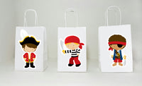 Pirate Goody Bags, Pirate Gift Bags, Pirate Party Favor Bags