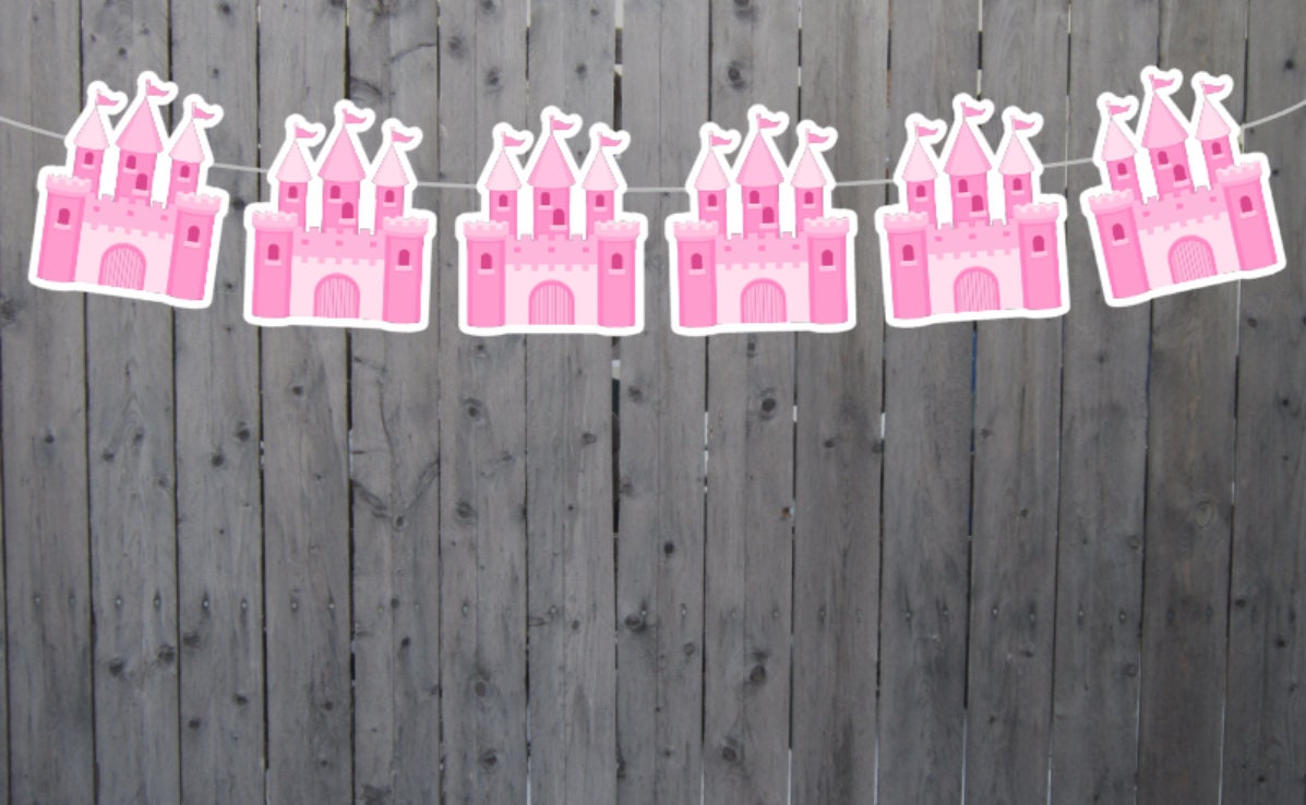 Princess Castle Garland, Princess Castle Banner, Princess Party, Princess Birthday, Princess Party Decorations, Princess Party Supplies