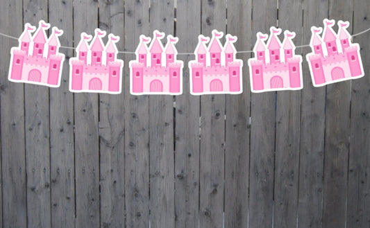 Princess Castle Garland, Princess Castle Banner, Princess Party, Princess Birthday, Princess Party Decorations, Princess Party Supplies