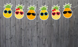 Pineapple Garland, Pineapple Banner, Tiki Banner, Aloha Banner, Hawaii Banner, Tropical Banner