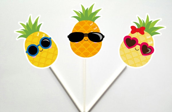 Pineapple Garland, Pineapple Banner, Tiki Banner, Aloha Banner, Hawaii Banner, Tropical Banner