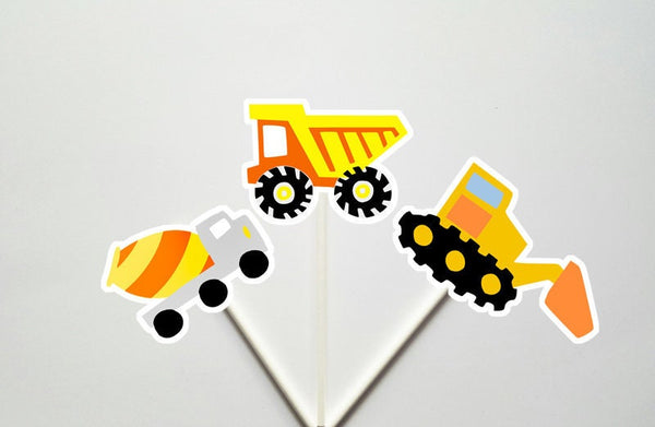 Construction Party Cupcake Toppers, Construction Party, Construction Birthday