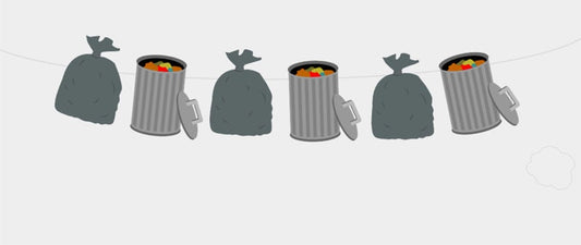 Trash Can, Garbage Bag Garland, Garbage Truck Garland, Garbage Truck Banner, Garbage Truck Birthday Banner