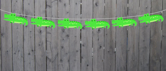 Alligator Garland, Alligator Banner, Alligator Birthday, Alligator Baby Shower, Alligator Decorations, Alligator Party Supplies, Photo Prop