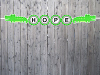 Alligator Garland, Alligator Banner, Alligator Birthday, Alligator Baby Shower, Alligator Decorations, Alligator Party Supplies, Photo Prop
