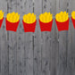 French Fries Garland, French Fries Banner, Fast Food Banner, Fast Food Garland, Photo Prop